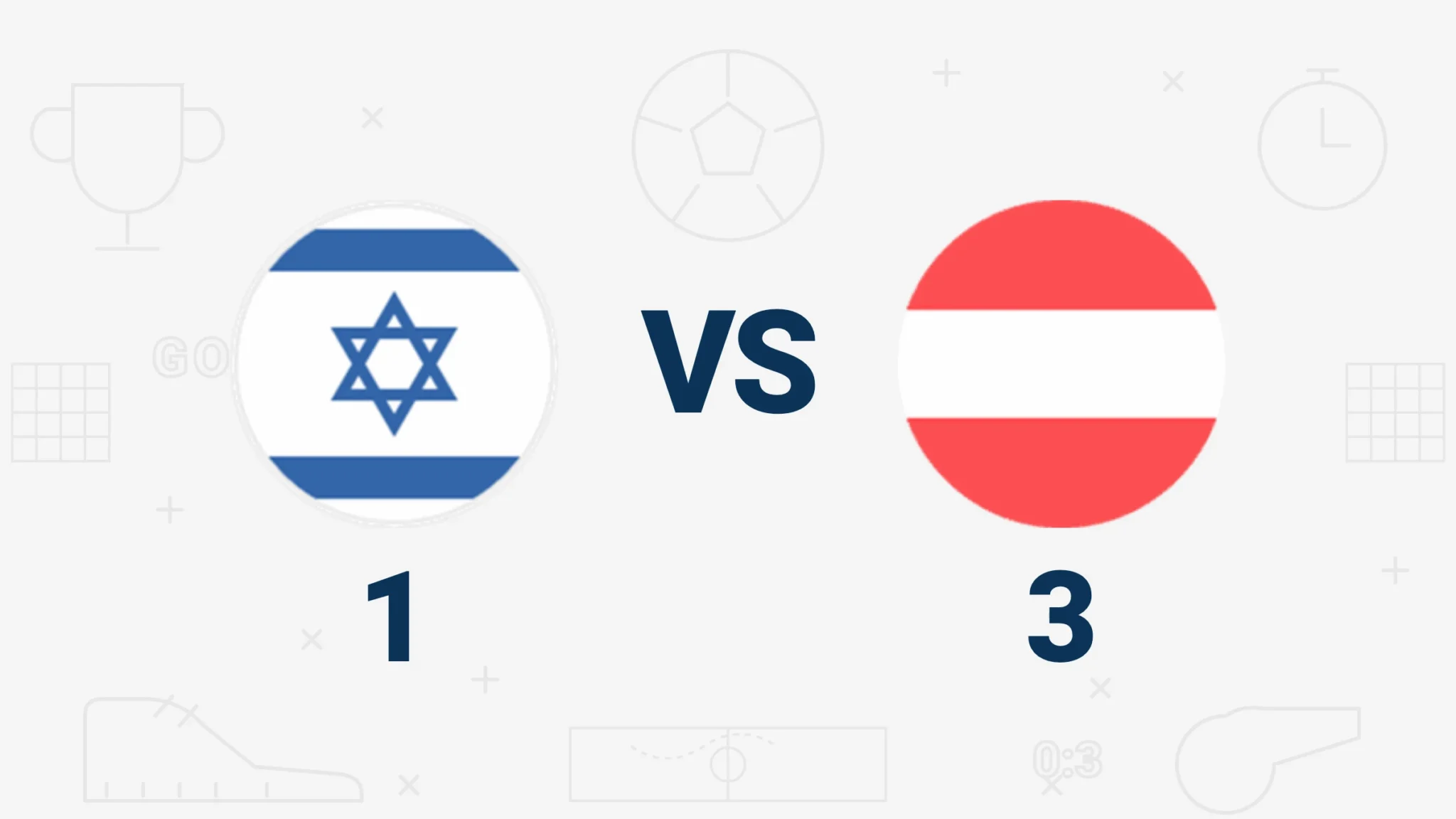 ישראל נגד אוסטריה 1-3