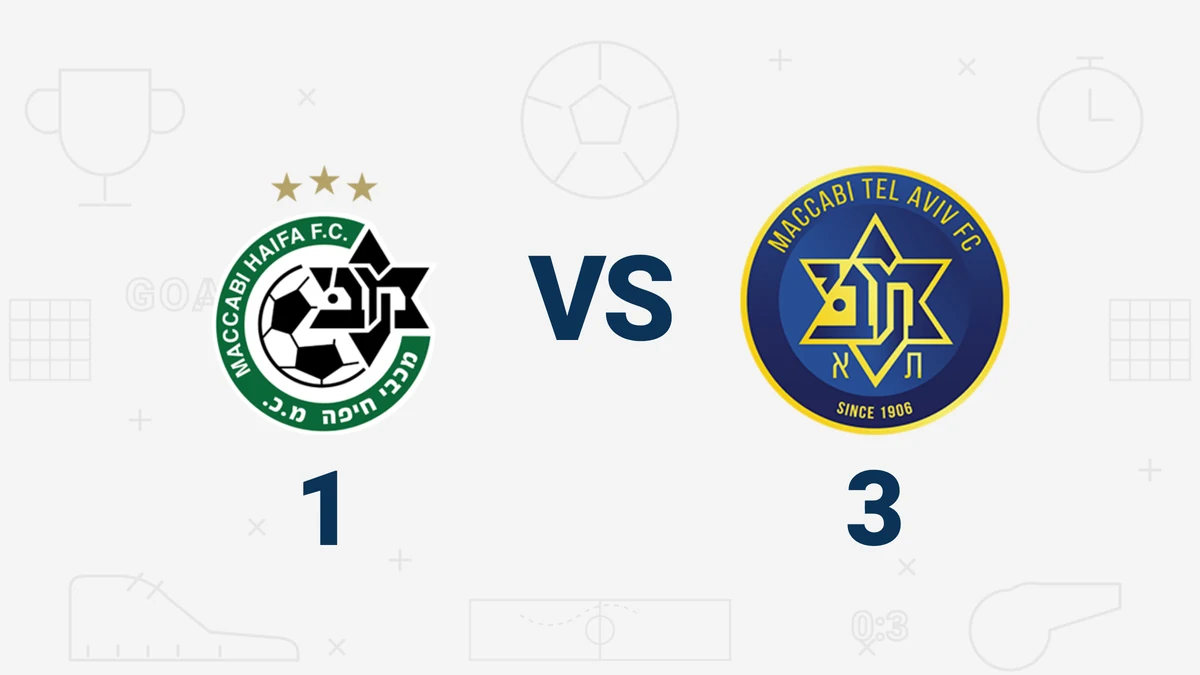 מכבי תל אביב מול מכבי חיפה 3-1, ליגת העל מחזור 2