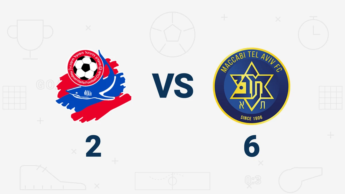 מכבי תל אביב מול הפועל חיפה 6-2, ליגת העל, מחזור 8